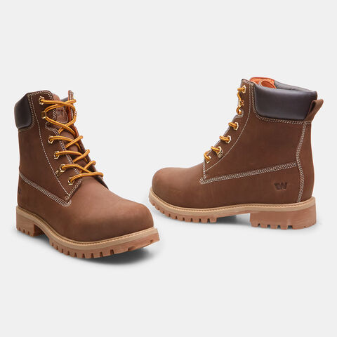Botines para hombre Weinbrenner en ante, Marrón Botines para hombre Weinbrenner en ante, Marrón